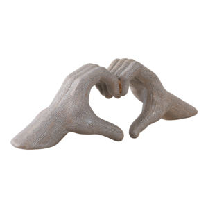 Scultura in ceramica a forma di cuore, ornamento decorativo per la casa, il bagno, l'ufficio, la scrivania, il soggiorno, statuetta - Product Image 2