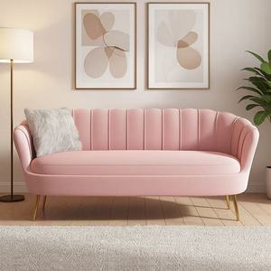 Chaise d'hôtel de luxe nordique dorée, mobilier moderne en velours, chaises pour événements, fêtes, banquets, mariages, canapé d'hôtel - Product Image 1