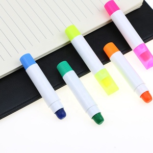 Mới Đến Đầy Màu Sắc Gel Rắn <span class=keywords><strong>Highlighter</strong></span> Bút Thiết Lập Gói Trong Hộp Nhựa Trong Suốt Mini <span class=keywords><strong>Highlighter</strong></span> Bút Đánh Dấu - Product Image 2