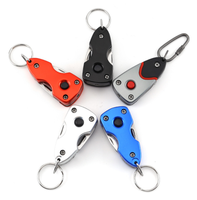 Gadgets EDC personnalisés, souvenir, couteau de poche LED 6 en 1, tournevis, porte-clés, outil multifonction pour une utilisation en extérieur