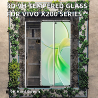 Protection d'écran en verre trempé 3D incurvé à couverture intégrale 9H pour téléphones mobiles Vivo X200/X100 Ultra/X200 FE/Pro Mini/X100