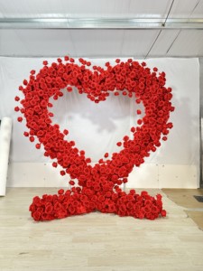 Sfondo di nozze arco rosa bianco arco <span class=keywords><strong>cuore</strong></span> - Product Image 5