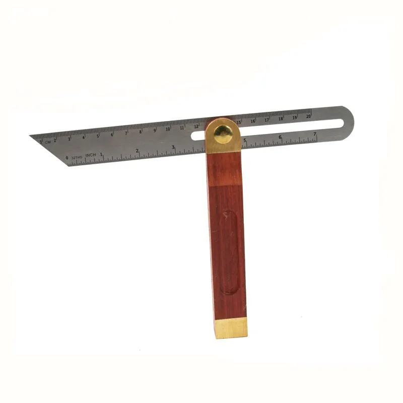 Winkel lineale Messgeräte Tri Square Sliding T-Bevel mit Holzgriff Füllstand messwerk zeug Holz markierung lehre