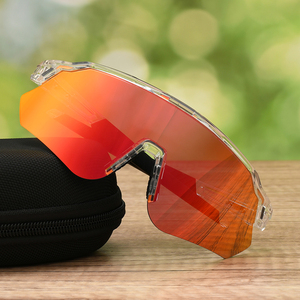 Bán Sỉ Bằng Sáng Chế Mới Biểu Tượng Tùy Chỉnh Tr 90 Đi Xe Đạp Cưỡi Xe Đạp Thể Thao Kính Mát Ống Kính Màu Đỏ Chống Uv 400 Chạy Kính - Product Image 2