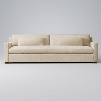 Canapé sectionnel 2 places, mobilier de luxe moderne, base en bois personnalisée OEM, banquette modulaire avec accoudoirs et coussins, idéal pour écoles, salons et petits espaces