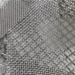 304 316 Stainless Steel Woven Screen 60 80 Mesh Twill Weave Stainless Steel Sieve Wire Mesh