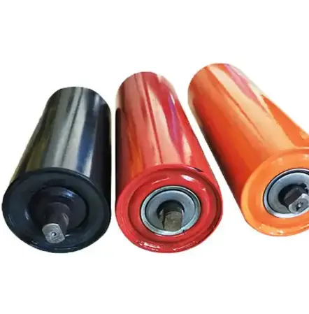 Hot selling Corrosion Resistance Rust Prevention Rubber Conveyor Belt Roller Carrying Idler For Equipment