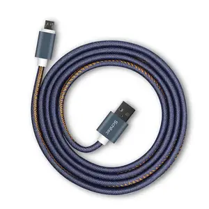 Jean material of the usb micro charging cable Charging and Data transmission cable