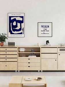 Credenza Ocean Board a Scala, Mobile Contenitore Multifunzionale, Mobiletto Porta Caffè e Vetrina - Product Image 3