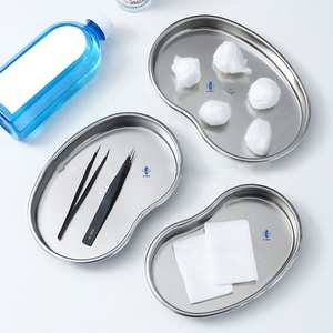 Plateau roulant médical KSMED en acier inoxydable pour instruments chirurgicaux et dentaires (type Gallipot) - Product Image 4