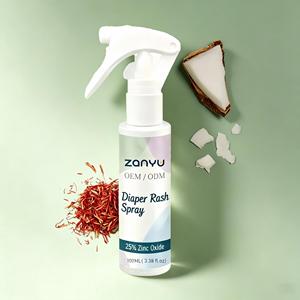 Spray lenitivo e idratante per irritazioni da pannolino a marchio privato, senza strofinamento, con 25% di ossido di zinco, 50ml/100ml, per uso corporeo, tratta e previene le irritazioni da pannolino - Product Image 4