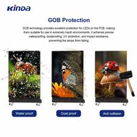Schermo LED per Poster da Interno HD P1.53 P1.86 P2 P2.5, Display LED Pieghevole a Colori, Poster LED Pubblicitario Mobile
