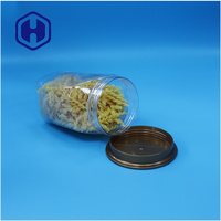 Pot de conservation alimentaire en plastique PET transparent de bonne qualité, anti-enfants, avec couvercle hermétique sans BPA pour bonbons, collations, aliments pour bébés