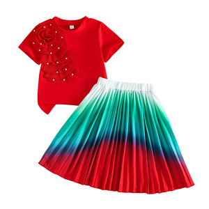 Nouveau Ensemble de Vêtements d'Été Décontractés pour Filles, Tenues pour Ados et Enfants, Direct Usine - Product Image 1