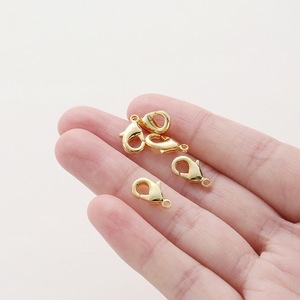 Lobster Clasp 18k Gold Plated <b>Copper</b> Spring Clasp For <b>Bracelet</b> Making Jewelry Findings Small Butterfly Shape DIY Accessories - Product Image 3