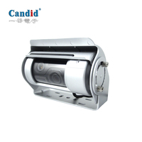 Caméra de recul à double objectif OEM personnalisée Vision nocturne pour camion/bus Caméra de recul AHD Support réglable pour l'aide à la marche arrière