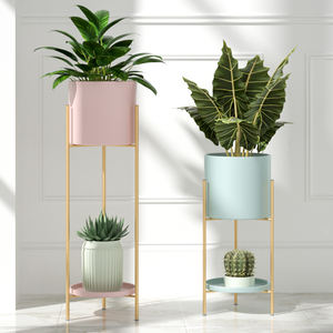 Support de <span class=keywords><strong>plante</strong></span> rose bleu or décor à la maison moderne support moyen support en <span class=keywords><strong>fer</strong></span> forgé intérieur Pot de fleur en métal support de <span class=keywords><strong>plante</strong></span> - Product Image 5