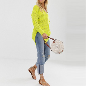 Pullover da donna primavera estate <span class=keywords><strong>cacciatore</strong></span> verde uncinetto maglia Casual Design cavo per la stagione autunnale - Product Image 4