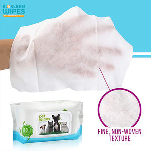 Biokleen OEM échantillon gratuit de lingettes humides jetables <span class=keywords><strong>pour</strong></span> <span class=keywords><strong>chien</strong></span> et chat non tissées 100% Viscon lingettes écologiques <span class=keywords><strong>pour</strong></span> les yeux des animaux de compagnie <span class=keywords><strong>pour</strong></span> chiens - Product Image 5