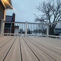 Planche de terrasse composite extérieure WPC Co-extrusion Étanche Faible entretien
