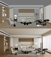 Plan de Espacio Arquitectónico para Casa, Renderizado 3D, Diseño de Interiores Moderno, Servicio de Diseño de Interiores de Lujo para Viviendas y Villas