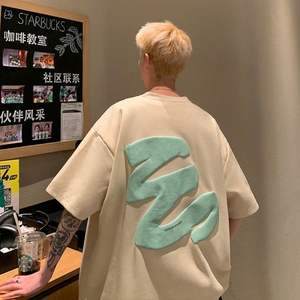 New Summer Men's Social Short-Sleeved <strong>T-Shirt</strong> 100% Cotton Fashionable Printed Design National Style for <strong>Boys</strong> - Product Image 4