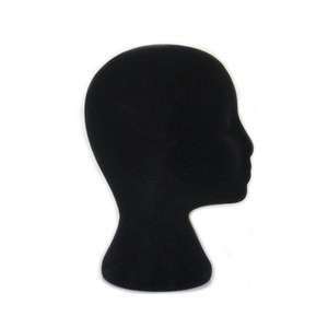 Support de perruque pratique en mousse noire pour femme, 1 pièce, présentoir pour Mannequin et lunettes, modèle de coiffure - Product Image 1