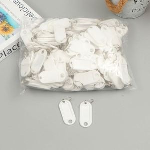Pack of 10 Plastic <b>Tags</b> Key Labels With Split for Luggage Pet <b>Name</b> Stick Convenient - Product Image 2