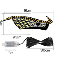 Écran LED pour vitre arrière de voiture, lampe œil de démon, écran souple LED, écran de voiture LED, écran matriciel flexible RGB