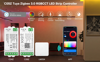Tuya Zigbee RGBW 컨트롤러 DC12V 24V 360W 게이트웨이 앱 제어 작업