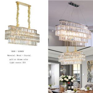 <span class=keywords><strong>Lampadario</strong></span> rettangolare <span class=keywords><strong>in</strong></span> <span class=keywords><strong>ferro</strong></span> <span class=keywords><strong>battuto</strong></span> 80cm <span class=keywords><strong>lampadario</strong></span> di cristallo di illuminazione per ristorante ovale bronzo moderno ciondolo di illuminazione - Product Image 2