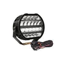 Nouveau phare LED de 9 pouces 10000LM, double couleur 6000K/3500K, 5 modes, IP67, 12V/24V, pour tout-terrain, camion, SUV, VTT