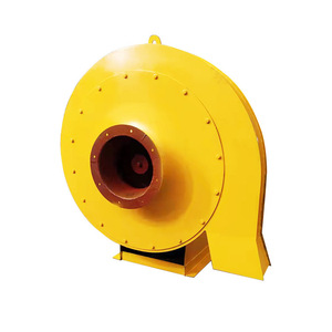 9-19 High Pressure Centrifugal Fan Duct Mounted Cast <b>Iron</b> Blade 380 V AC Motor Yellow Steel Construction - Product Image 3