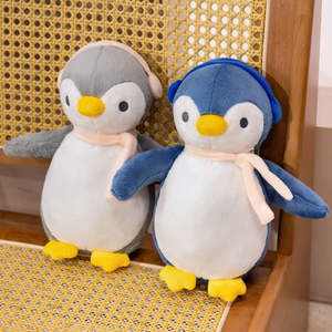 Écharpe pour écouteurs de 25cm, style dessin animé, pingouin à câliner, cadeau pour enfants, cadeaux promotionnels d'entreprise, jouets en <span class=keywords><strong>peluche</strong></span> pour ajouter un logo - Product Image 5