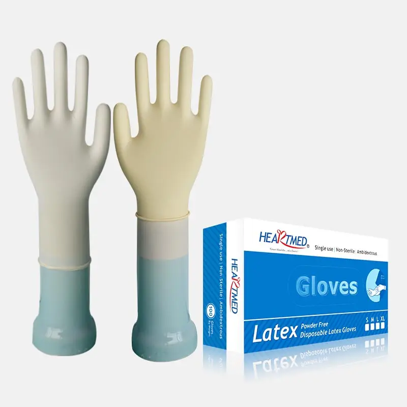 Pidegree 100 pcs Boxes Disposable Medical Latex Glovees Guantes de Latex Cajas 100 pcs Wholesale Latex Hand Glovees in Malaysia