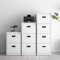 Armoire à dossiers verticale à 3 tiroirs en acier laminé à froid de qualité supérieure avec système de verrouillage central
