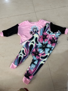 Conjunto Infantil Personalizado OEM con Overoles de Manga Larga con Estampado Occidental para Niños y Niñas, Sin Reseñas Aún - Product Image 5