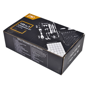 Weeks 135 In 1 <b>Screwdriver</b> <b>Set</b> S2 Steel For Mobile Phone Watch Repair Clock Making With Magnetic <b>Bits</b> Insulated Handle - Product Image 2