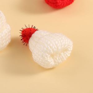 Christmas <b>Mini</b> Wool Hat Korean Knitted Hat Diy Cake Wine <b>Bottle</b> Decoration Finger Hat Accessories - Product Image 4