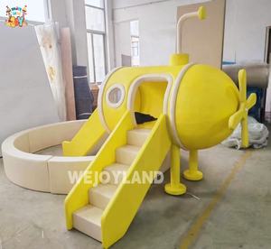 WEJOY Luncur kapal selam dengan lubang bola untuk anak-anak, peralatan tempat bermain dalam ruangan, rumah bermain lembut untuk taman bermain - Product Image 3