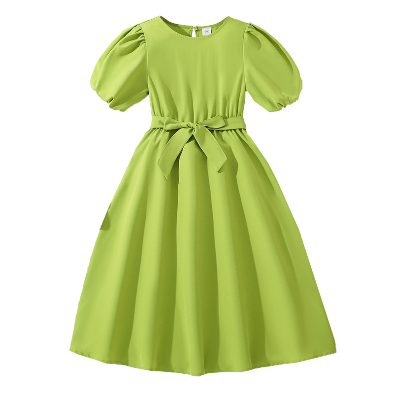 green dresses for teenager Simple Green Short Mini Prom Dress for Teens Semi Formal Dress main image 1