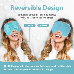 Máscara de Ojos de Gel reutilizable, mascarilla de Ojos de enfriamiento, compresa fría y caliente, paquete de mascarilla de Ojos de hielo para relajarse y masajear los ojos hinchados - Product Image 2