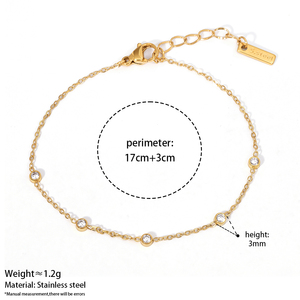 <span class=keywords><strong>Bracelet</strong></span> minimaliste empilable en zircon étincelant CLIORO, anti-ternissement et étanche, pour <span class=keywords><strong>femme</strong></span>, idéal pour le quotidien, les mariages ou comme cadeau - Product Image 6