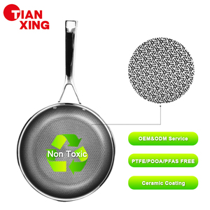 TIANXING triplo strato Edelstahl a nido d'ape Bratpanne antiaderente Set Keramikbeschichtung Kochpann padella a induzione - Product Image 1