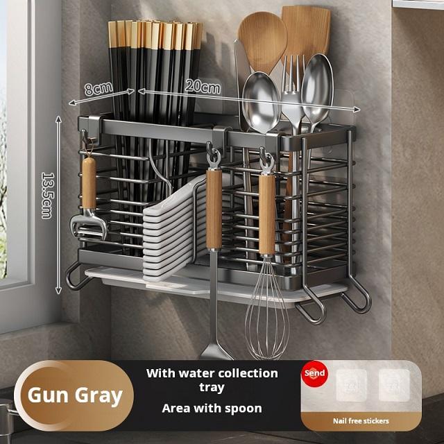 Gris, bac à eau, 2 cylindres + zone cuillère