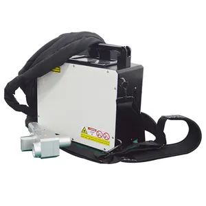 50W 100W 200W Mochila de mano láser pulsado láser máquina de limpieza para eliminación de aceite de pintura de óxido limpiador láser portátil