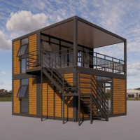Maison préfabriquée détachable de 20 pieds ou 40 pieds, mini-maison de luxe, maison modulaire préfabriquée en conteneur