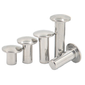 3mm 4mm 5mm 6mm fabricación aluminio seta truss cabeza sólido remachado 5X10mm 25mm Metal Acero inoxidable Inoc remache sólido - Product Image 1