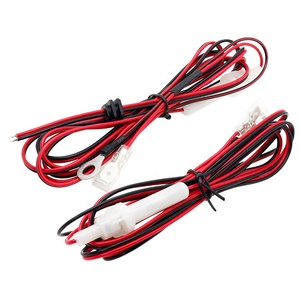 カスタマイズされたリング端子6.35mm Faston端子ヒューズ付き電源コアワイヤハーネス付き - Product Image 1