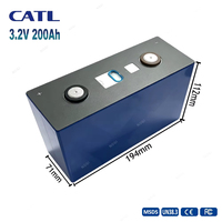 Оригинальная аккумуляторная ячейка CATL 3.2V 200Ah LFP LiFePO4 с длительным сроком службы, пиковой мощностью 3C, для электромобилей, систем накопления энергии (ESS) и солнечных батарей.